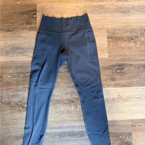 Athleta Transcend Stash Tight Leggings in Gray Blue